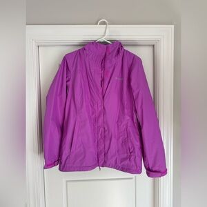 Columbia Women’s Arcadia Hooded Rain Jacket - Medium - Pink/Purple